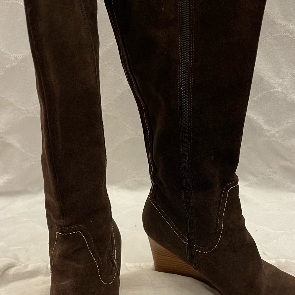 Loft Wedge Heel Brown Boot